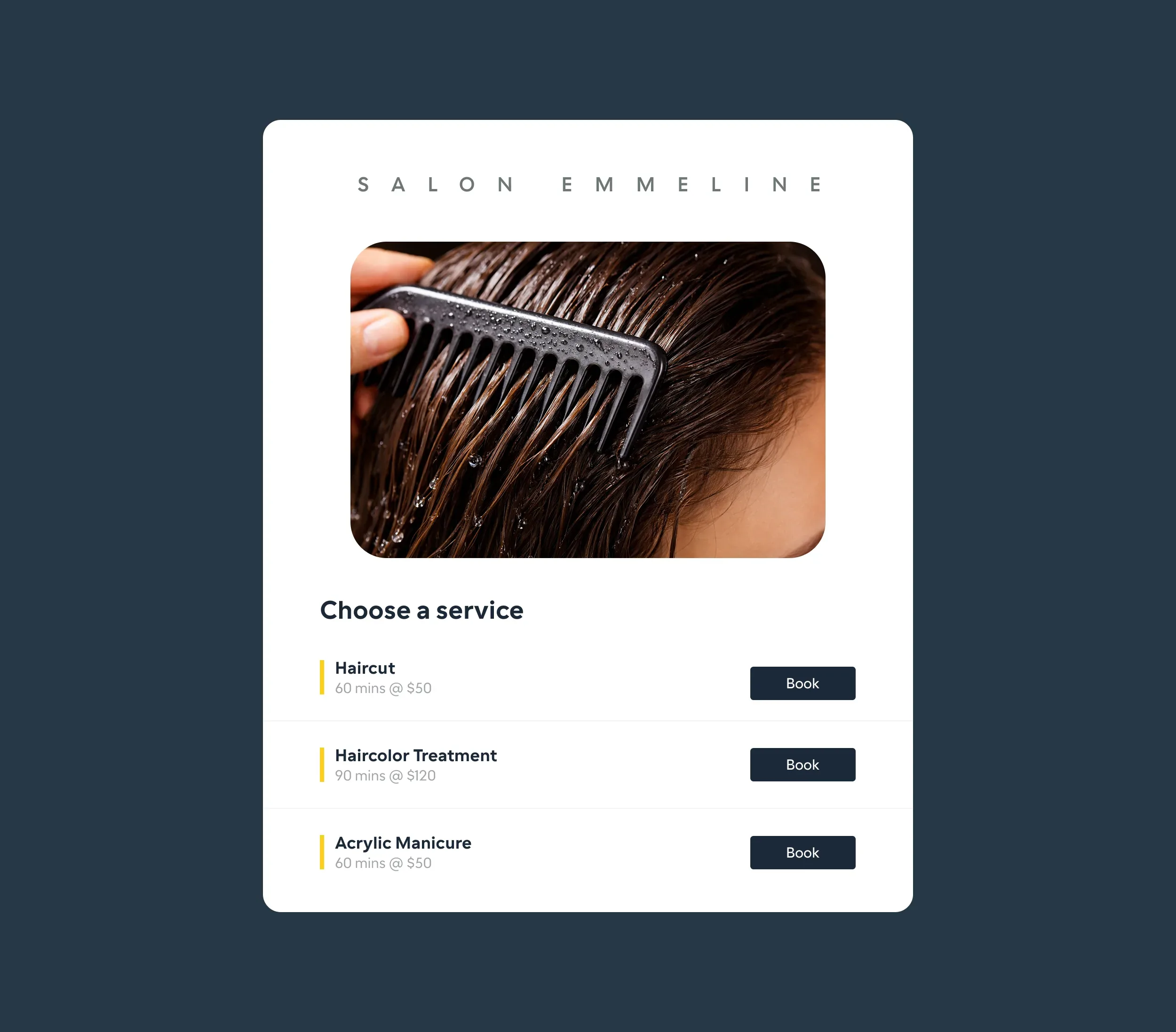 Online booking for beauty professionals